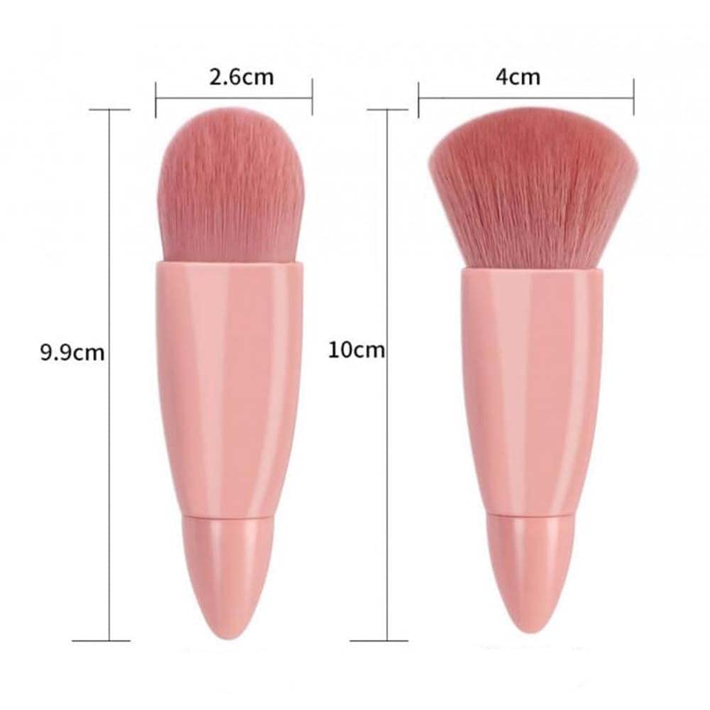 5 Pcs Makeup Brush Set with Mirror