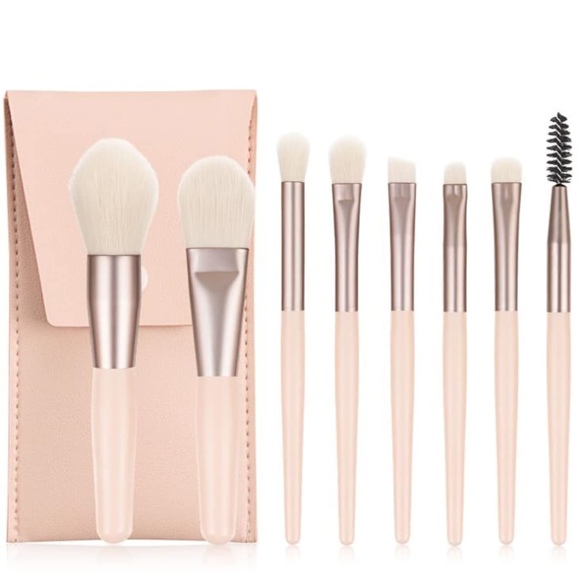 8 Pcs Travel Makeup Brushes Set