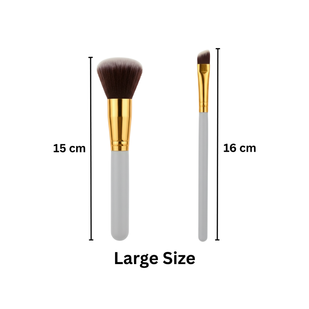 Set of 10 Soft Makeup Brushes