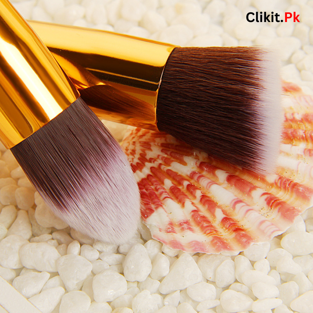 Set of 10 Soft Makeup Brushes