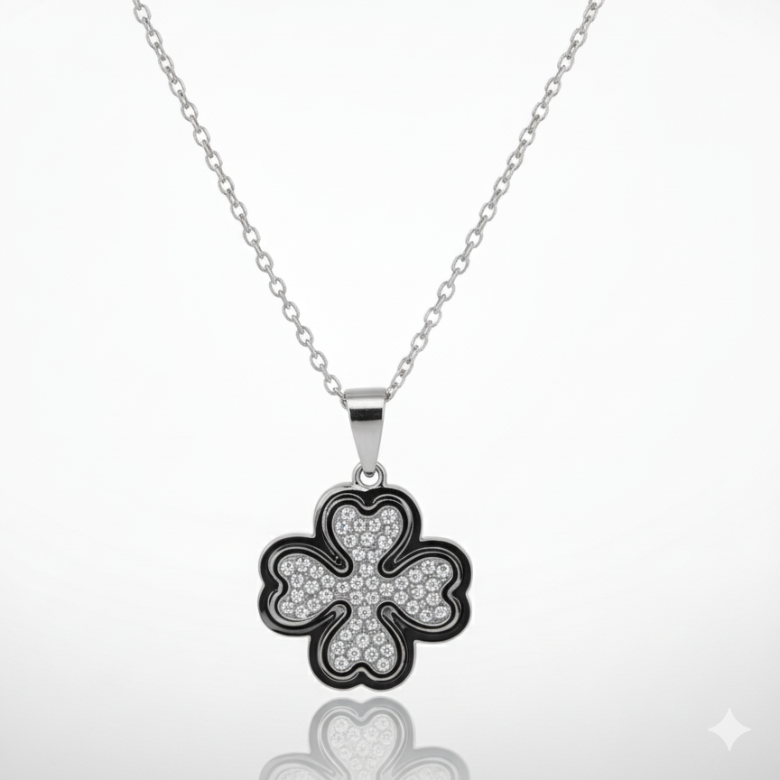 Durable Stainless Steel Flower Pendant Necklace