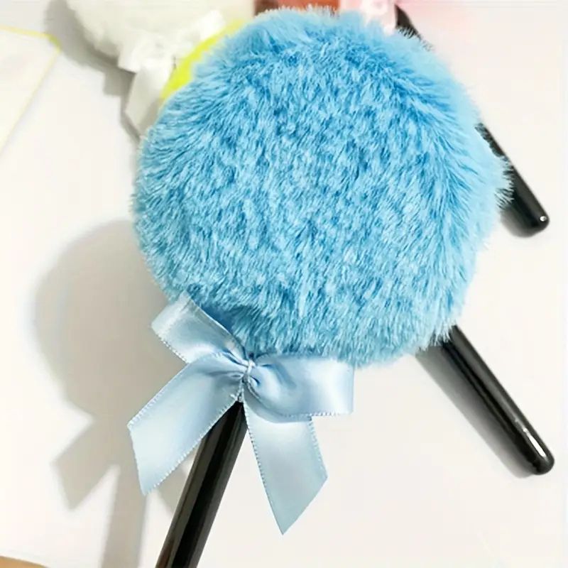 Powder Puff With Wooden Handle